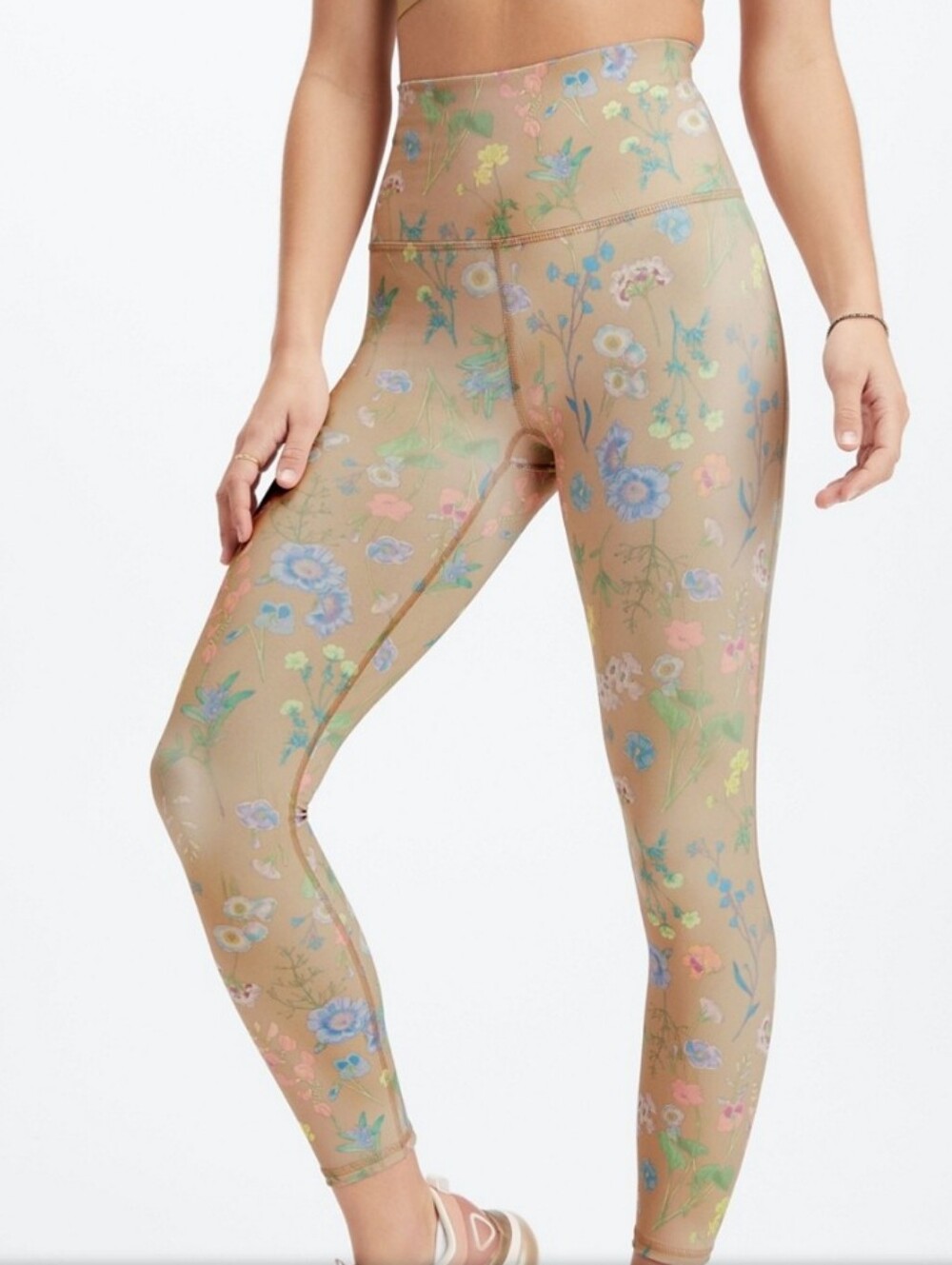 Fabletics PureLuxe Ultra High Waisted 7/8 Leggings in Saguaro Floral sz MEDIUM